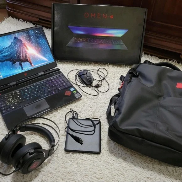 HP OMEN 15-DC1054NR 15.6 Intel I7-9750H, GTX 1660TI, 32gb RAM, 2TBHDD+256GBSSD